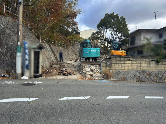 箕面市粟生間谷西２丁目　土地の外観