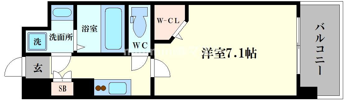 ミラージュパレス難波幸町の間取り