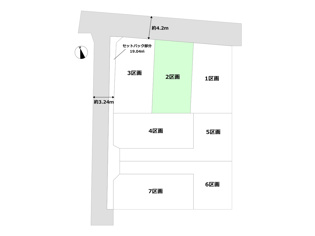 グラファーレ川西市久代　全7区画の区画図