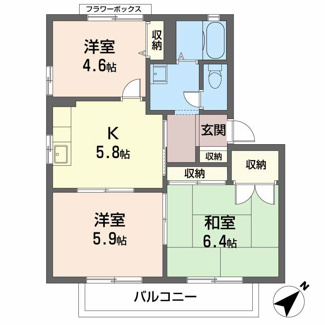 【間取り】 | ドルチェ高石