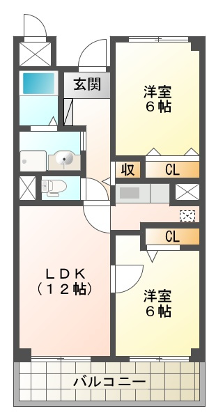 ささお弐番館の間取り