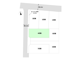 グラファーレ川西市久代　全7区画の区画図