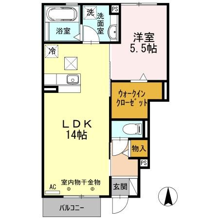 プランドール　ヴェールの間取り