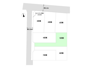 グラファーレ川西市久代　全7区画の区画図