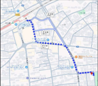 Sky Hillの地図