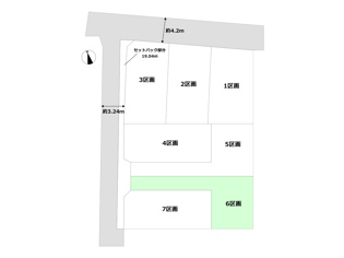グラファーレ川西市久代　全7区画の区画図
