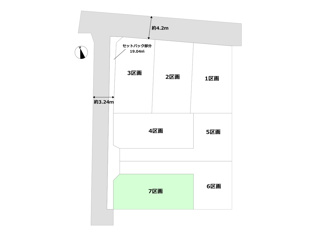 グラファーレ川西市久代　全7区画の区画図