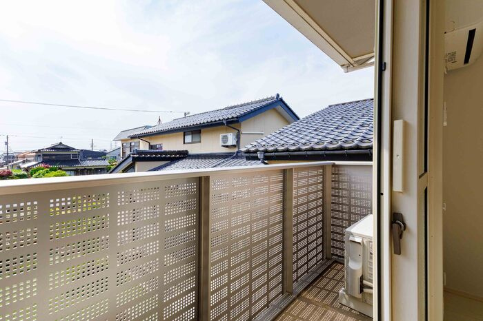 D-room城東のバルコニー