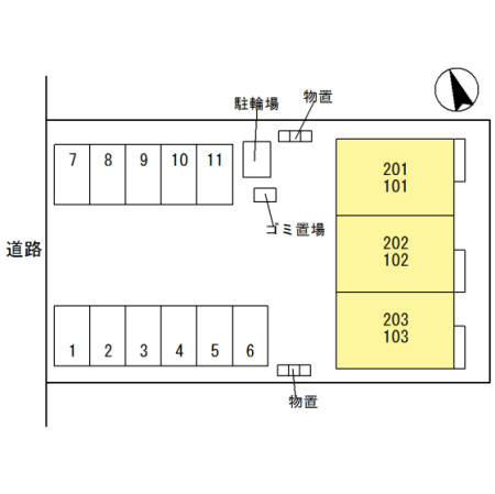 D-room城東の区画図