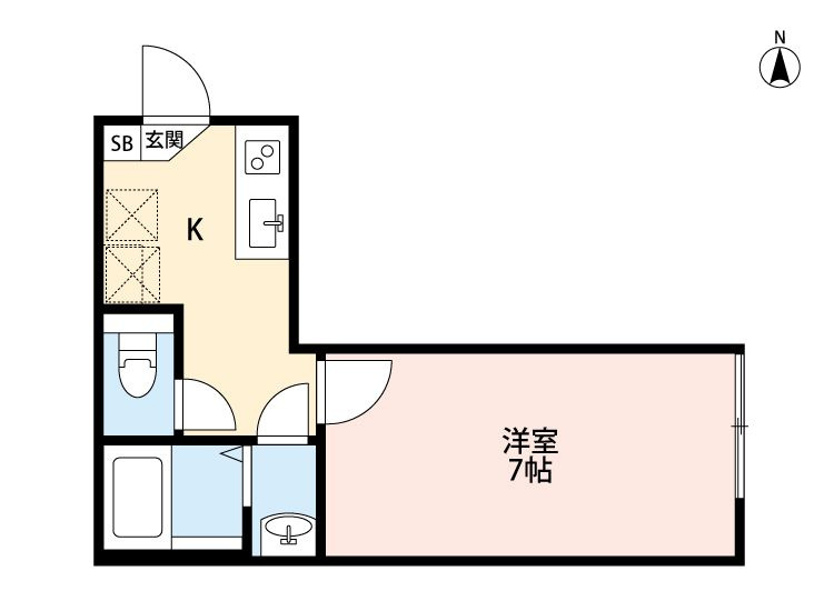 立川市羽衣町２丁目のアパートの間取り