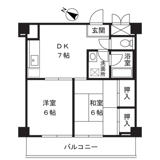 【間取り】 | グレイス中村