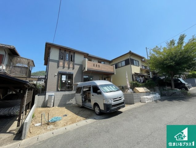 京都市西京区大枝北沓掛町　新築一戸建ての外観|現在建築中！落ち着いた街並みで新生活を始めることが出来そう！周辺の物件も併せてご紹介させて頂きます！