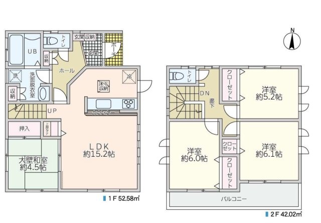 三郷市　彦成1丁目　中古戸建の区画図|区画図です