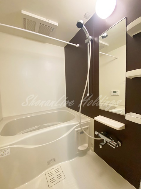 藤沢市辻堂５丁目の賃貸マンションの浴室|浴室乾燥もあり女性の方も安心♪