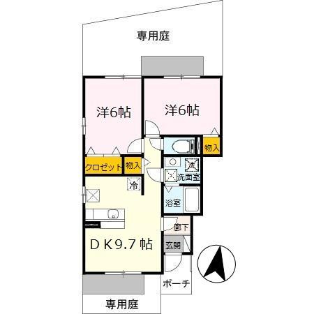【間取り】 | エリシオン日高 F棟