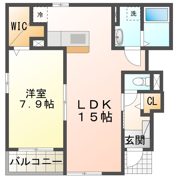 デュオルーチェⅠの間取り