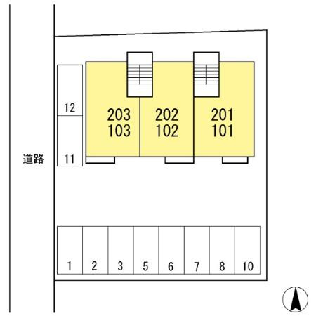 アカデミーO.S.の区画図