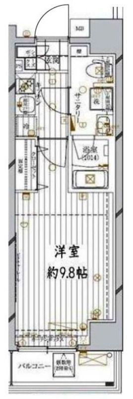 レガリス錦糸町の間取り