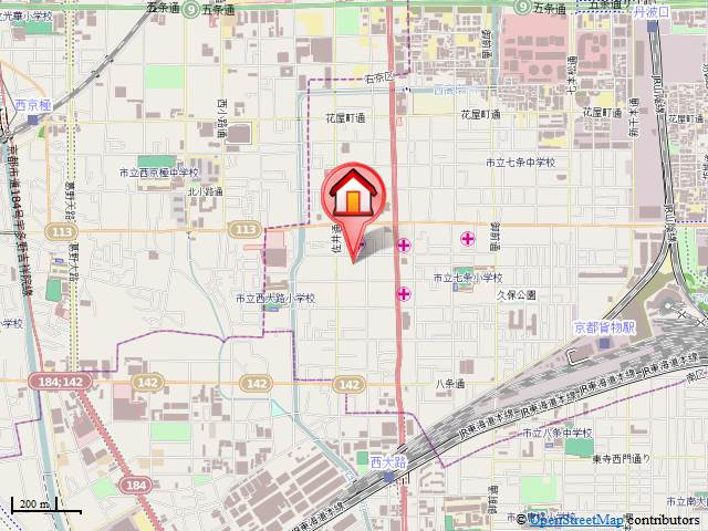 サムティ京都西大路の地図