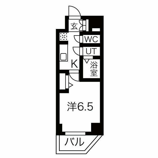 名古屋市中区橘１丁目の賃貸マンションの間取り