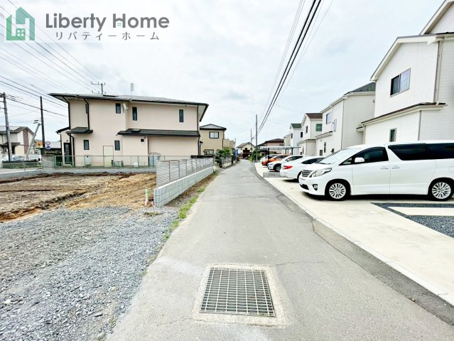 水戸市堀町第24　新築戸建の前面道路含む現地写真