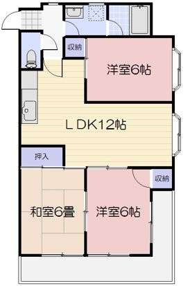 コーポみあきの間取り