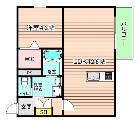大阪市城東区野江３丁目の賃貸マンションの間取り