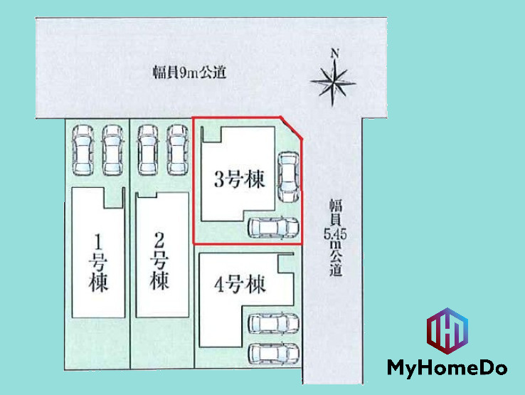 北区東味鋺　第4の区画図