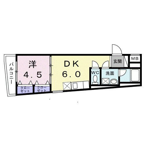 ブルー　パレット　新宿中落合の間取り