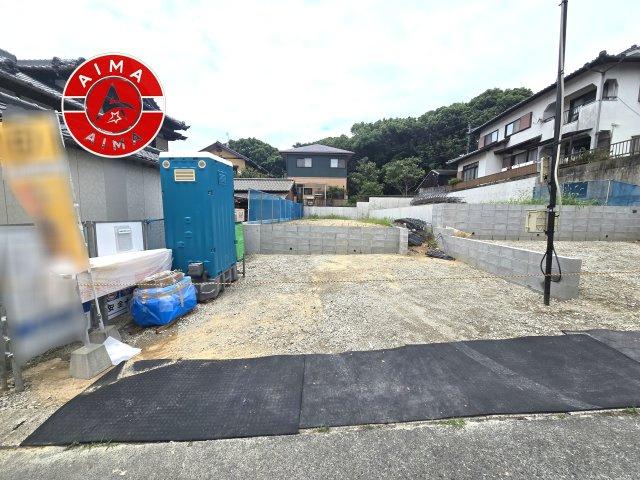 古賀市久保第4-2棟（1号棟）の外観|デザイン性のある外観です。