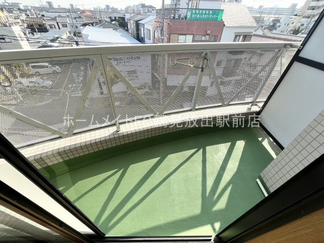 大阪市城東区鴫野東２丁目の賃貸マンションのバルコニー