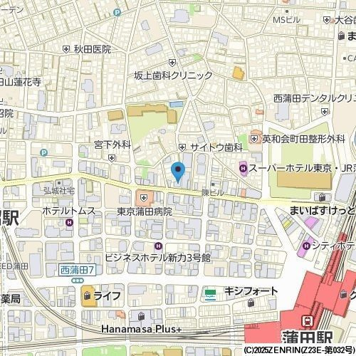 【地図】ドゥーエ蒲田