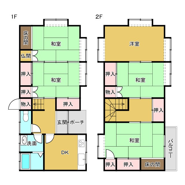 岩美郡岩美町大字田後中古戸建の間取り