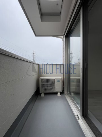 ジーメゾン川越市稲荷町グリュックのバルコニー