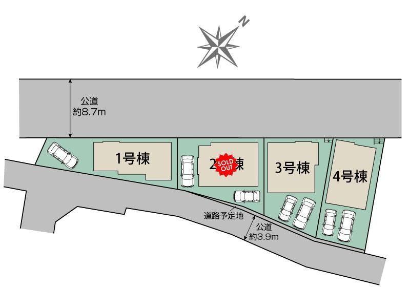 戸建 清瀬市下宿３丁目の区画図