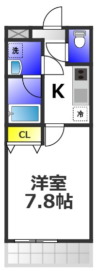 フジパレス光南町Ⅱ番館の間取り