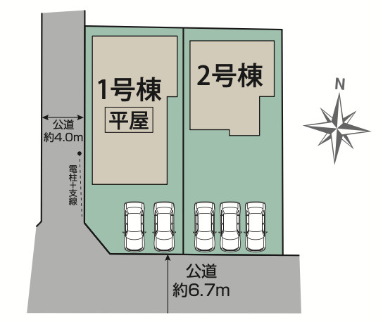 【区画図】 | 行田市旭町　新築戸建　全2棟　2号棟
