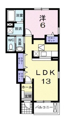 カン・カーロ　Ⅰの間取り