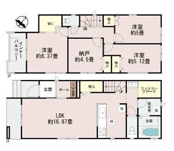 南風原町新川（全3棟）A号棟の間取り|A号棟　