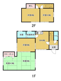 【間取り】 | 栗又四ケ正和住宅１