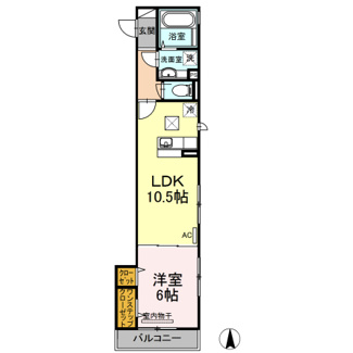 【間取り】 | セジュール武蔵新城