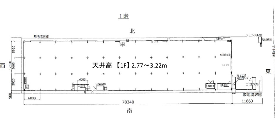 大東市新田北町　貸倉庫の間取り