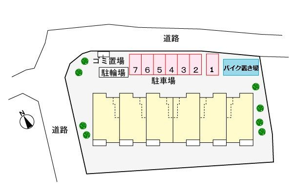 ミナテラスの駐車場
