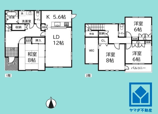 ⻄宮市名塩平成台の間取り