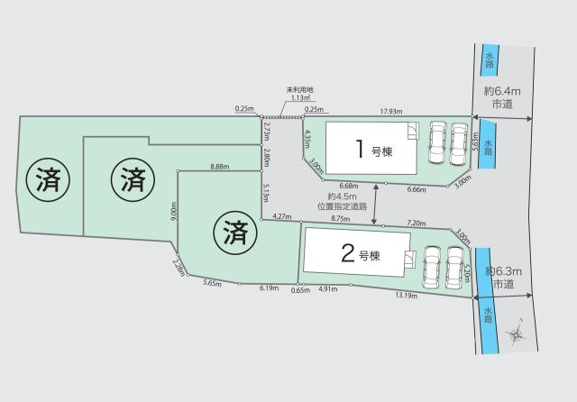 【区画図】 | ご家族様のプライベート空間が確保できる素敵な間取りです。また敷地ゆったりですので、おうち時間を楽しむのにもぴったりですね♪