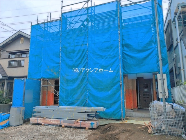 所沢市荒幡・全1棟　新築一戸建　～並列駐車2台可～の外観|現地写真（2026年7月7日撮影）