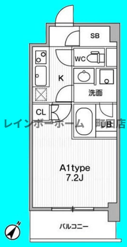 ＪＭＦＲｅｓｉｄｅｎｃｅ町田※初期費用分割あと払いサービス利用可能物件の間取り