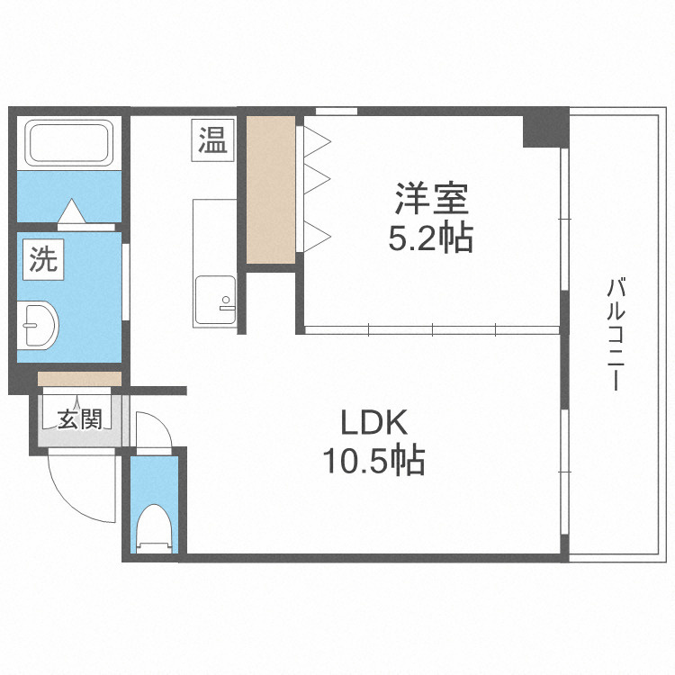 エルミタージュ難波南IIの間取り