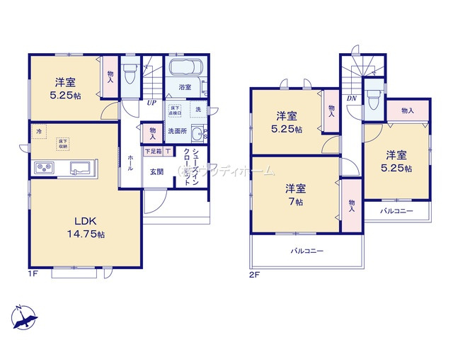 春日部市粕壁東4丁目　新築一戸建て　B号棟