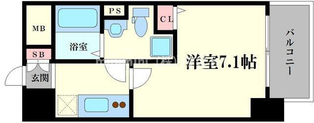 ロイヤルレジデンス北梅田の間取り